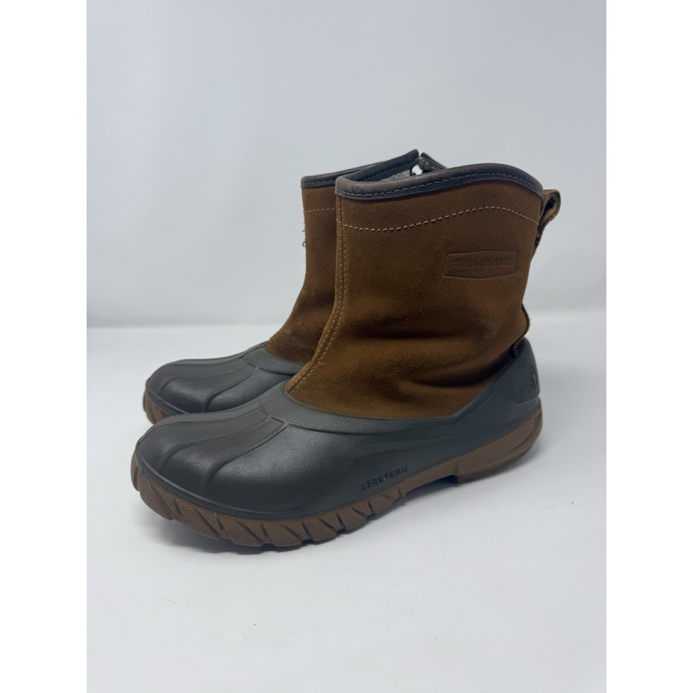LaCrosse Women's 6" Aero Timber Top Shearling Side-Zip Waterproof Boot Rustic Br